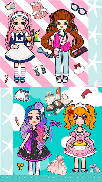 樱花彩虹少女化妆